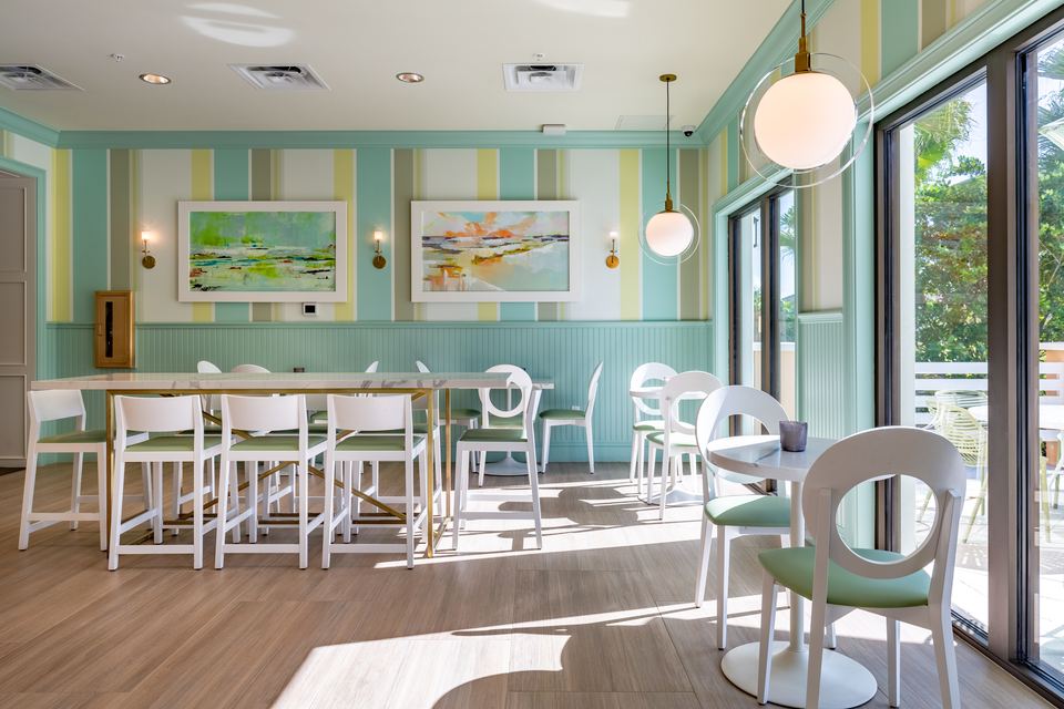 Ice cream parlor at the Solara clubhouse